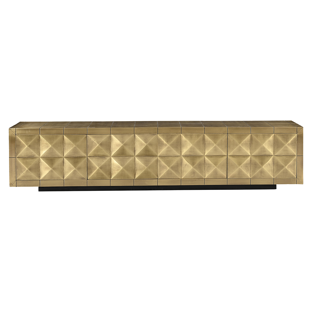 TV-unit Collada 4-doors (Brushed Gold)