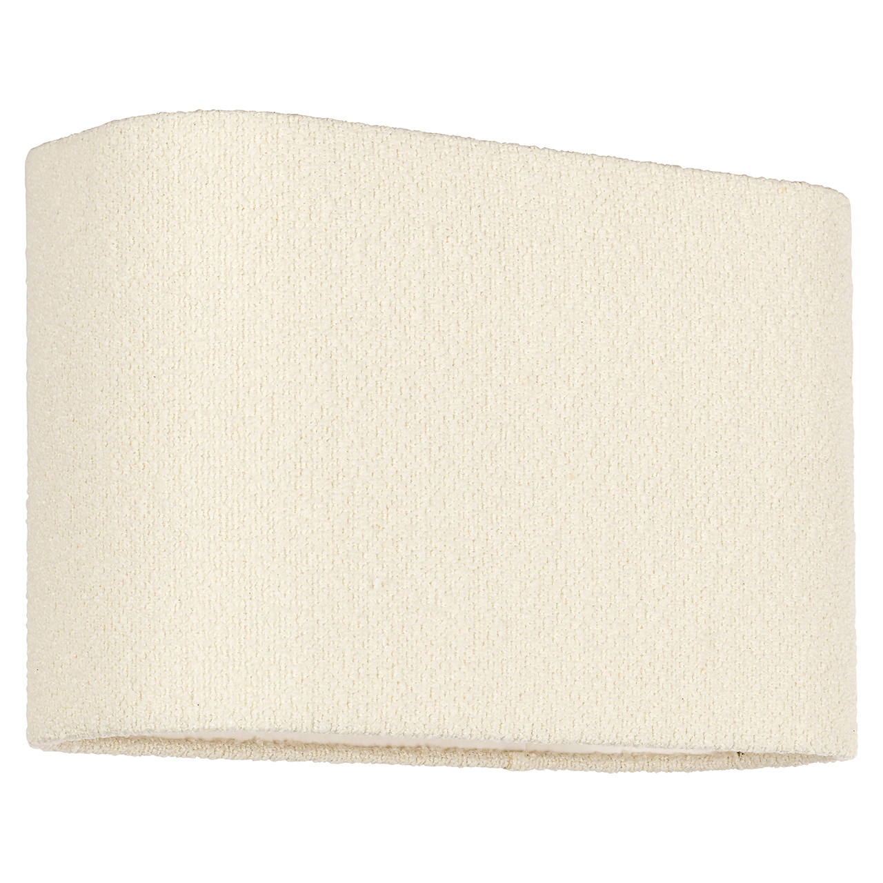 Lampshade Soho white bouclé rectangle small (White)