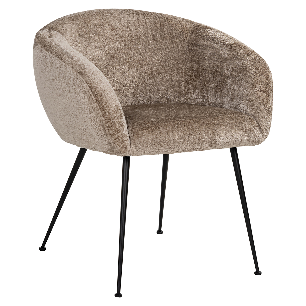 Dining chair Ruby taupe chenille (Bergen 104 taupe chenille)