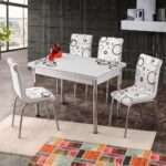 Table a manger extensible avec 4 chaises cuisine