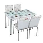 Table a manger extensible avec 4 chaises cuisine