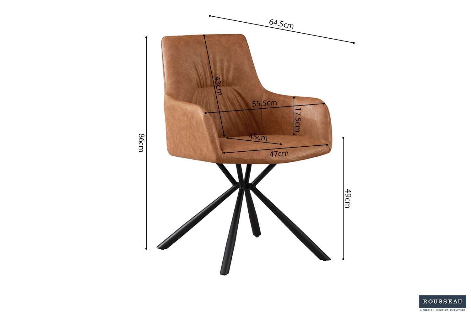 Rousseau-9155-4-Stoel-chaise-Lyra-9