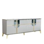 Dressoir design de luxe Blanc-Gold