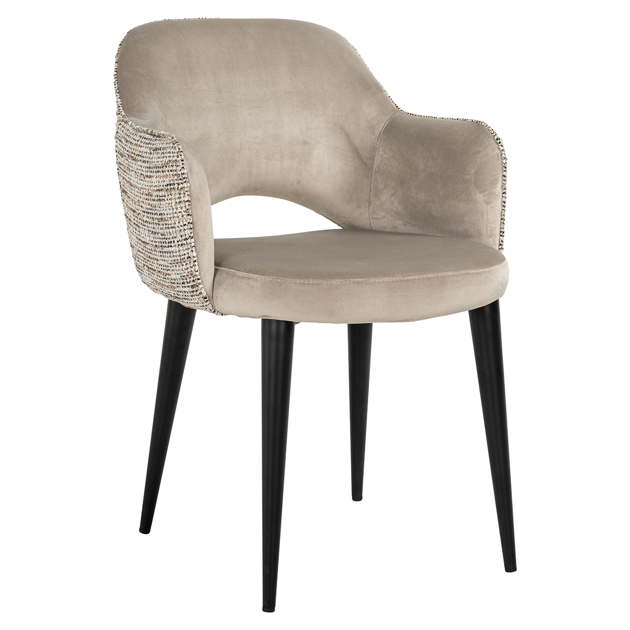 Chaise Giovanna trendy nature/quartz khaki fire retardant (Be Trendy 01 Nature)